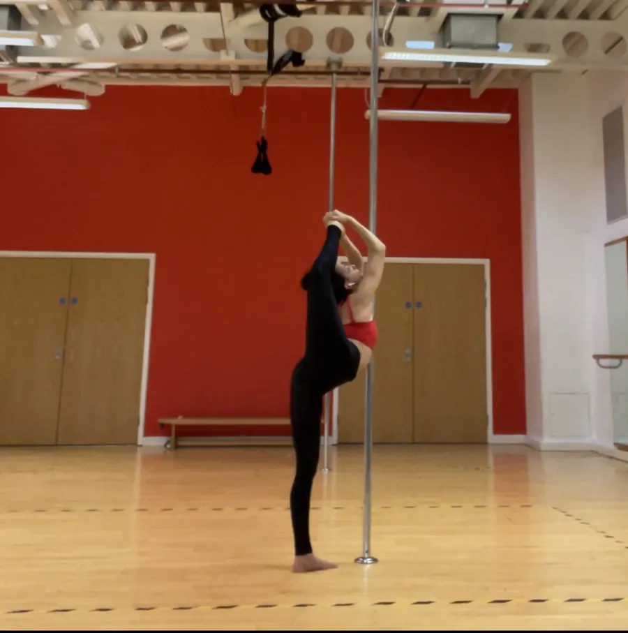 Pole work in the studio